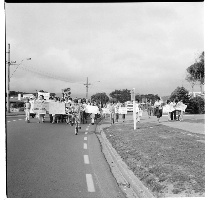 "March of pride", Porirua, April 7, 1981