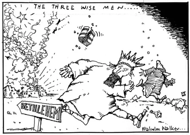 THE THREE WISE MEN... Bethlehem. Sunday News, 22 December 2000