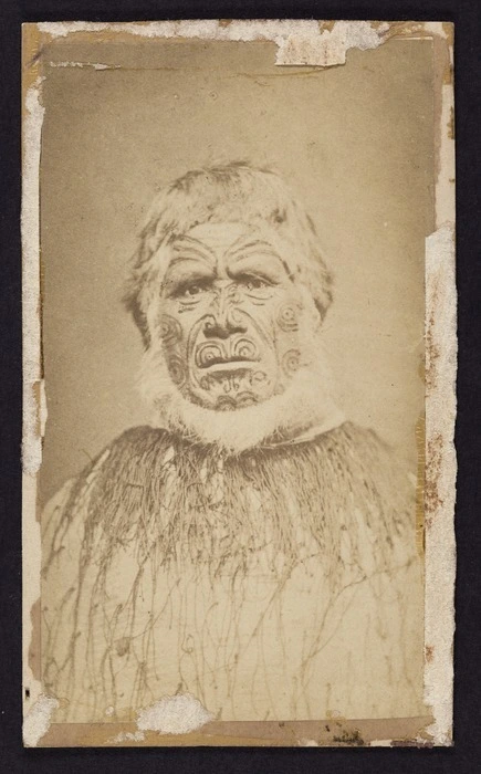 Harding, W J (Wanganui), fl 1875-1880 :Portrait of unidentified man