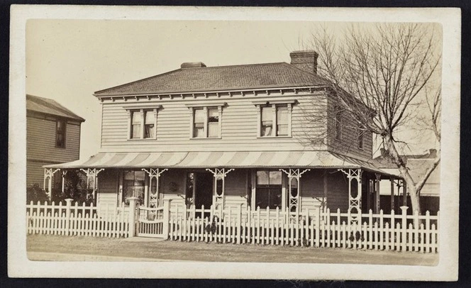 Wesleyan parsonage, Christchurch - Photograph taken by William Ferrier