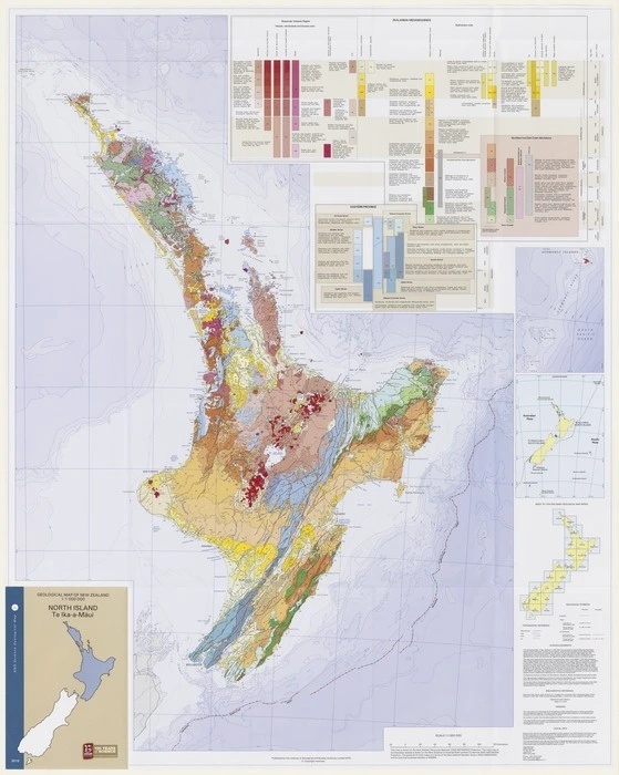 Geological map of New Zealand 1:1 000 000 / Edbrooke, S.W., Heron, D.W., Forsyth, P.J., Jongens, R. (compilers)