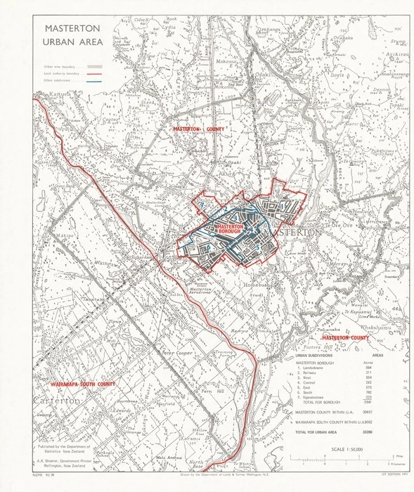 Masterton urban area.