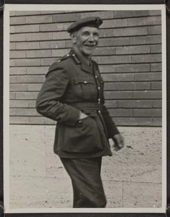 Thomas Duncan McGregor Stout in full uniform, Florence, Italy, during World War Two