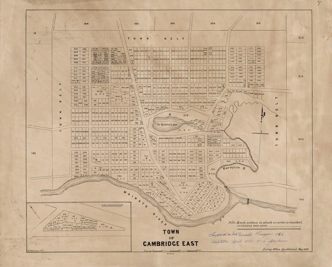 Town of Cambridge East / W.E. Ballantyne Drftsn.