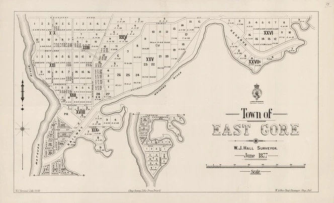 Town of East Gore / W.J. Hall surveyor.