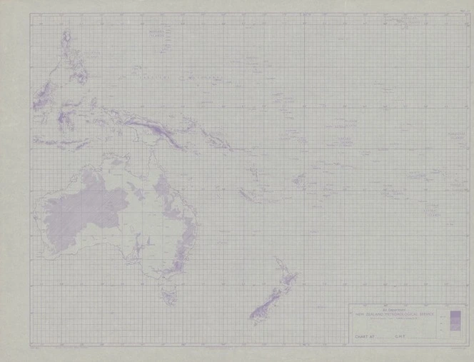 Map of meteorological stations in Oceania.