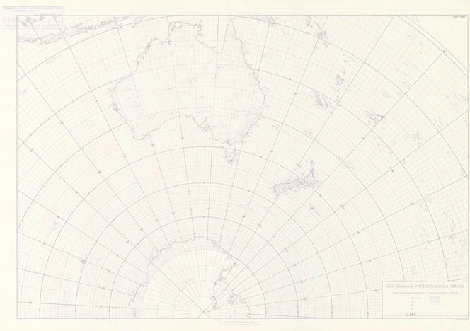 Map of meteorological stations in the Indian Ocean and South Pacific Ocean / drawn by the Dept. of Lands & Survey, N.Z.