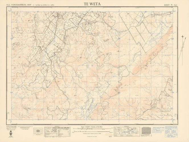 Te Weta / drawn and published by the Lands and Survey Dept., N.Z.