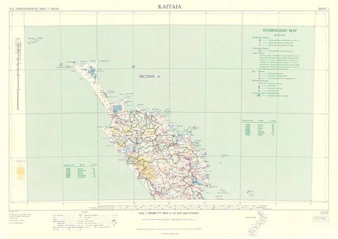 Hydrological map : [New Zealand].