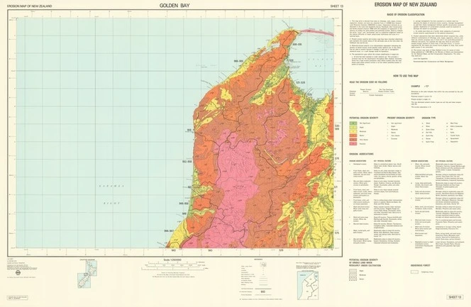 Golden Bay / prepared by the Cartographic Branch, Department of Lands and Survey and published by the Water and Soil Division of the Ministry of Works and Development for the National Water and Soil Conservation Organisation, New Zealand ; revised and compiled by R. Prickett from previous surveys by G.A. Dunbar et al 1957-8 and 1960, G.Howard et al 1965 and R. Prickett 1969.