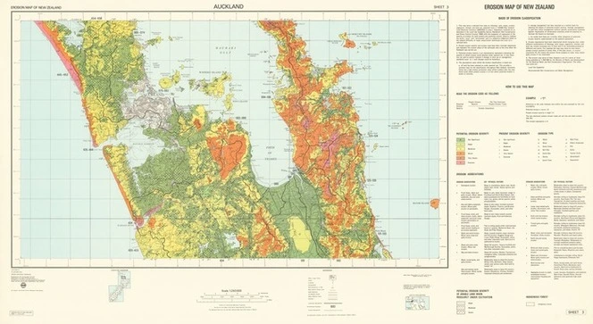 Auckland / prepared by the Cartographic Branch, Department of Lands and Survey and published by the Water and Soil Division of the Ministry of Works and Development for the National Water and Soil Conservation Organisation, New Zealand ; compiled by N. Trustrum and S. Walsh from field work by G. Driver, R. Fletcher, N. Trustrum, S. Walsh and L. Whiley. Ministry of Works and Development .