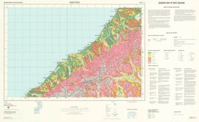 Hokitika / prepared by the Cartographic Branch, Department of Lands and Survey and published by the Water and Soil Division of the Ministry of Works and Development for the National Water and Soil Conservation Organisation, New Zealand ; compiled by R.C. Prickett, K.W. Steel and P.H. Hill from field work by P.H. Hill, T.W. Marshall, J.B.J. Harrison, J.A. Buckler and K.W. Steel. .