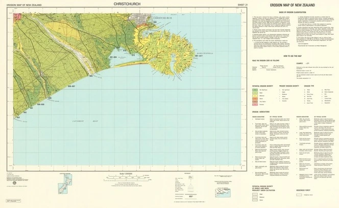 Christchurch / prepared by the Cartographic Branch, Department of Lands and Survey and published by the Water and Soil Division of the Ministry of Works and Development for the National Water and Soil Conservation Organisation, New Zealand ; compiled by field work from G.G Hunter R.K. Maw R.C. Prickett and N.M.Williams 1972 Ministry of Works and Development.