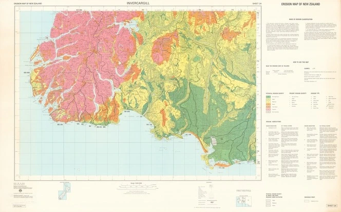 Invercargill / prepared by the Cartographic Branch, Department of Lands and Survey and published by the Water and Soil Division of the Ministry of Works and Development for the National Water and Soil Conservation Organisation, New Zealand ; compiled by R.C. Prickett from field work by R.I. McPherson, J.A Buckler and T.W. Marshall.