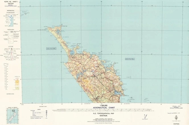 1:500,000 aeronautical chart : [New Zealand].