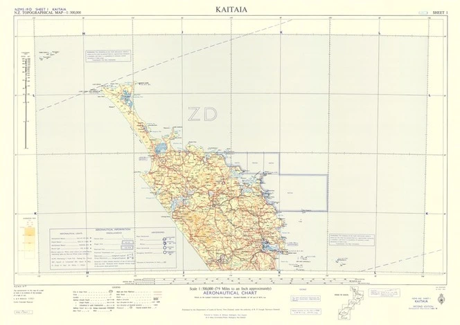 Aeronautical chart 1:500,000 : [New Zealand].