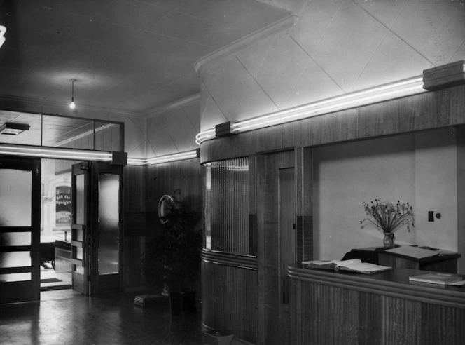 Reception booth, Royal Oak Hotel, Wellington