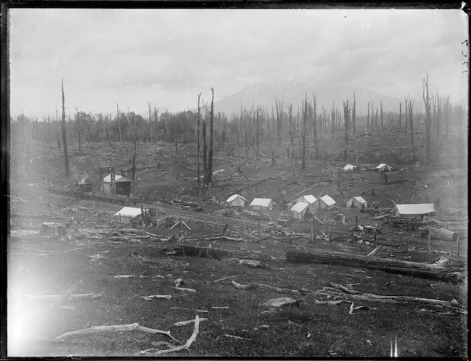 Railway construction camp, Taranaki