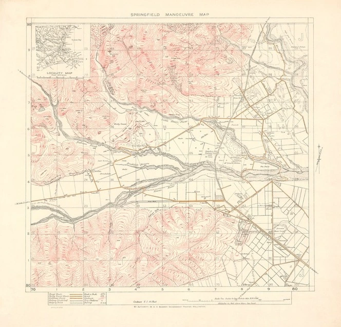 Springfield manoeuvre map.