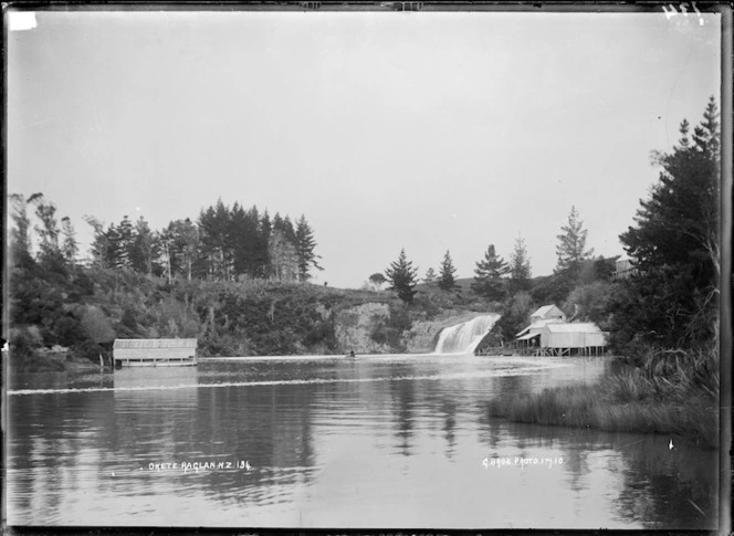 Okete Creek and Falls - Photograph taken by Gilmour Brothers
