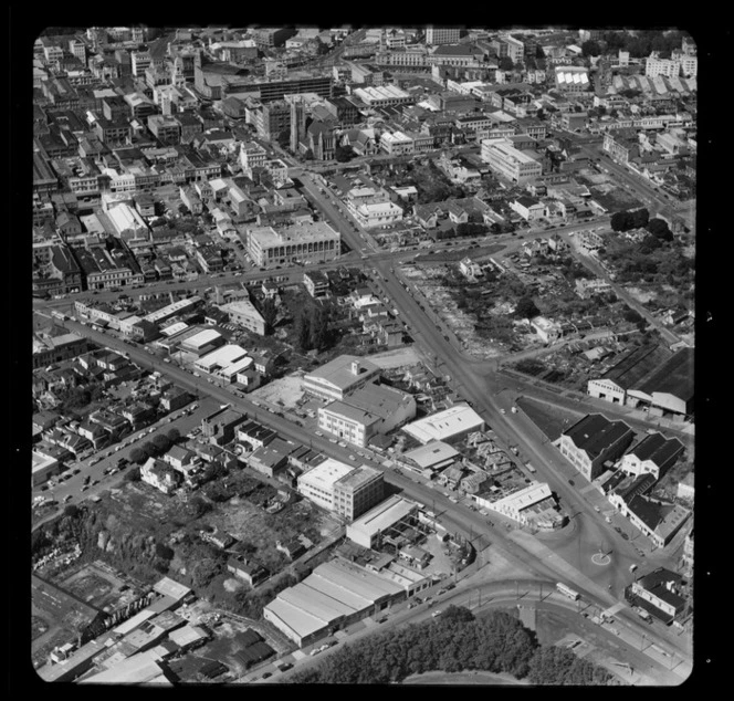 Sharlands, S W Peterson, and Victoria Street West, Freemans Bay, Auckland