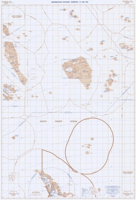 Aeronautical plotting chart 1:3,000,000. New Zealand - Nandi.