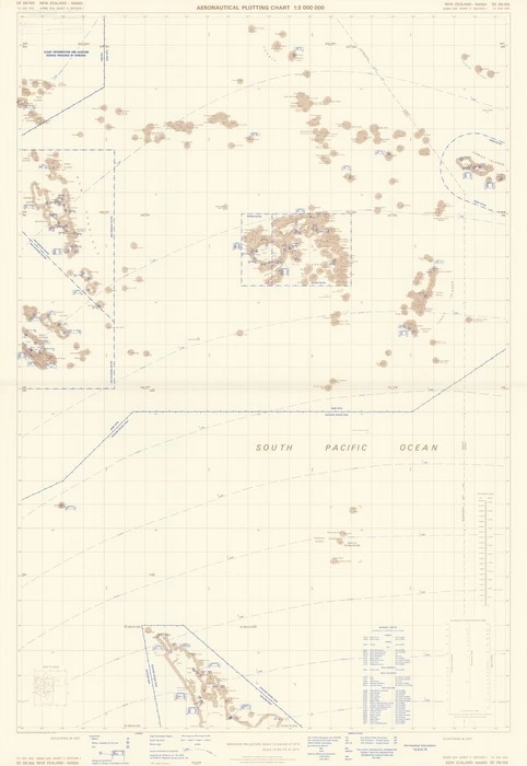 Aeronautical plotting chart 1:3,000,000. New Zealand - Nandi.