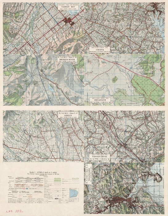 Map plates for New Zealand geography, 1966.