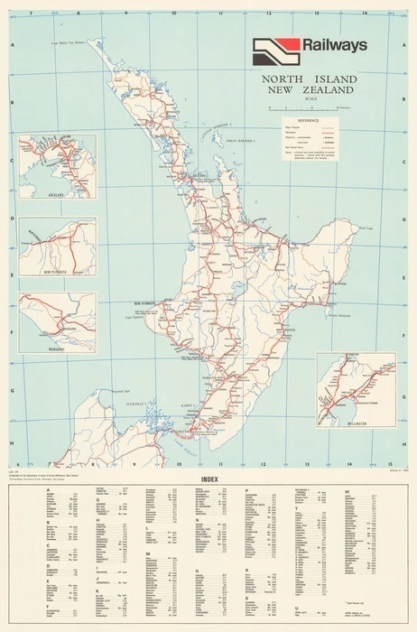 North Island New Zealand / cartography by the Department of Lands & Survey.