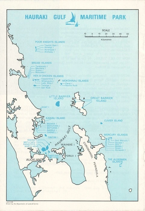 Hauraki Gulf Maritime Park / drawn by the Department of Lands & Survey.