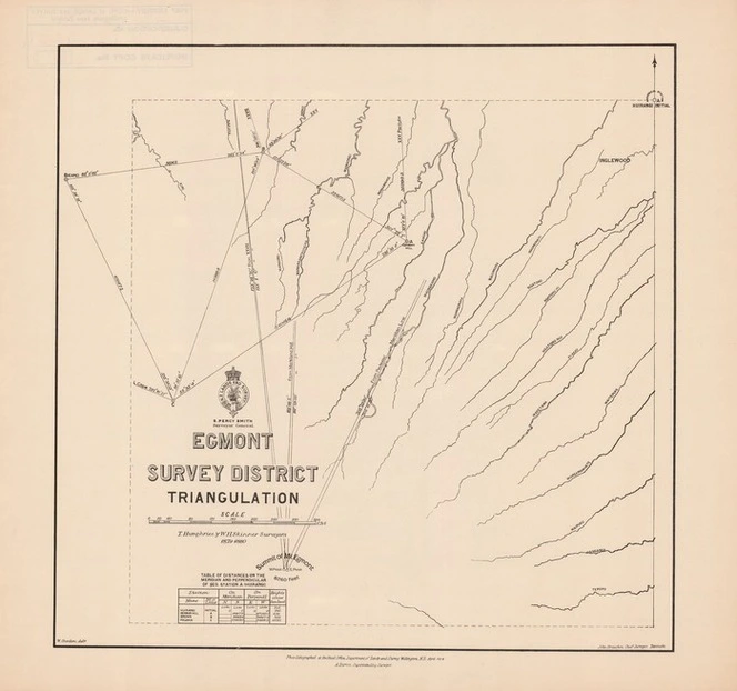 Egmont Survey District triangulation / W. Gordon, delt.