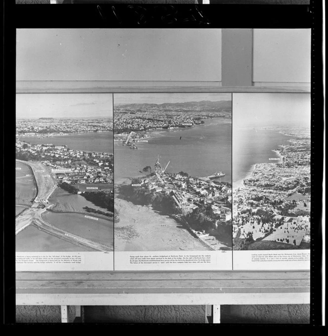 Northcote approach, Auckland Harbour Bridge, photograph used in the Changing Auckland Exhibition