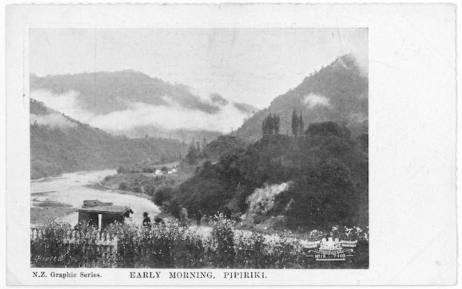 Scene with Whanganui River taken from Pipiriki - Photograph taken for the Government Tourist Department