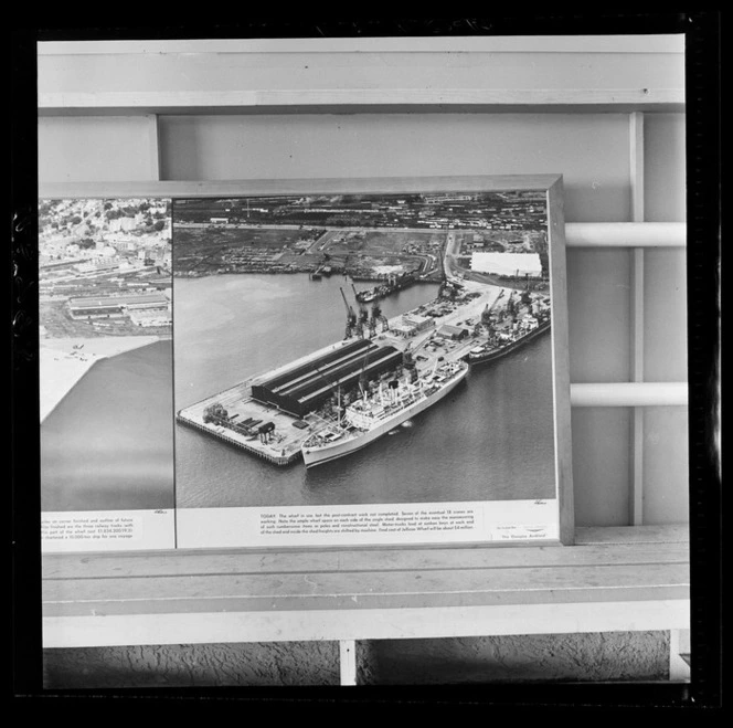 Jellicoe Wharf, Ports of Auckland, photograph used in the Changing Auckland Exhibition