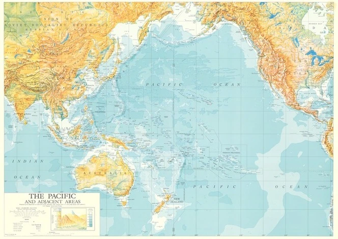 The Pacific and adjacent areas / prepared by the Department of Lands and Survey, Wellington, New Zealand, from U.S. Army map series 1125, edition 2.