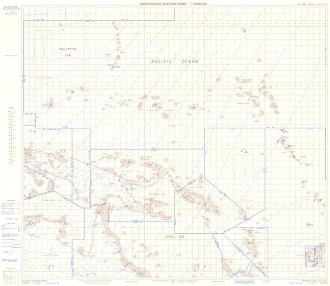Aeronautical plotting chart 1:6,000,000. Western Pacific.