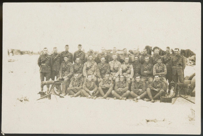 Group of New Zealand soldiers, Middle East
