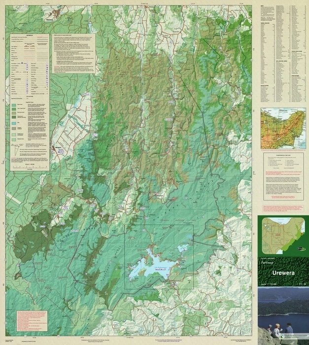 Urewera / cartography by Terralink NZ Limited.