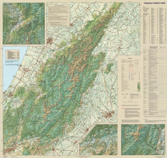 Parkmap Tararua / cartography by Terralink NZ Limited.