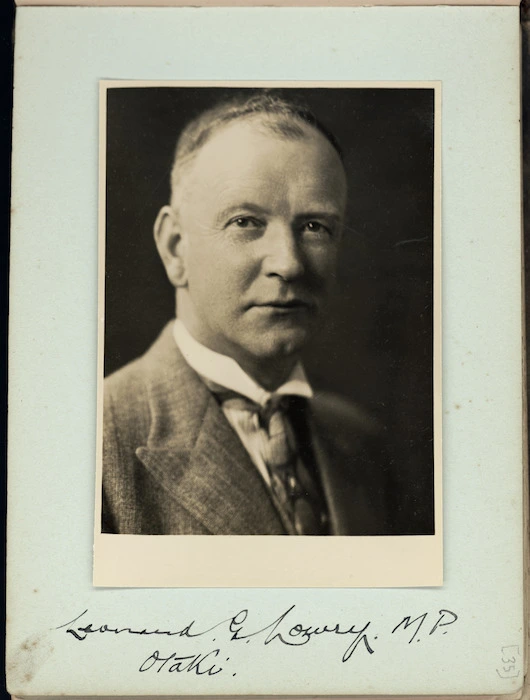 Member of Parliament Leonard George Lowry