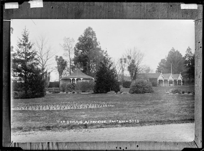 The Domain, Ashburton - Photograph taken by A.W.H.