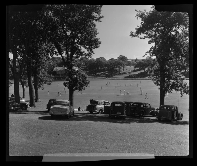 Cricket at Auckland Domain, Auckland Region