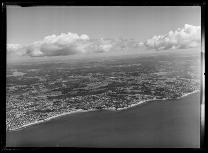 Looking over Milford, Castor Bay and Campbells Bay to the distant northwest, Auckland