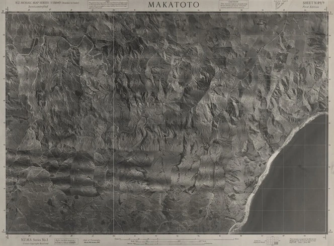 Makatoto / this mosaic compiled by N.Z. Aerial Mapping Ltd. for Lands and Survey Dept. N.Z.