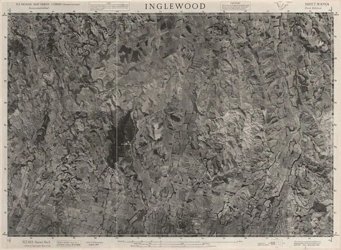 Inglewood / this mosaic compiled by N.Z. Aerial Mapping Ltd. for Lands and Survey Dept. N.Z.