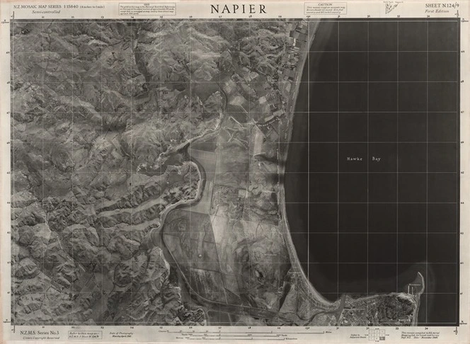 Napier / this mosaic compiled by N.Z. Aerial Mapping Ltd. for Lands and Survey Dept., N.Z.