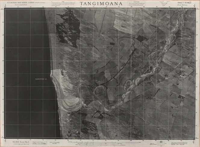 Tangimoana / this mosaic compiled by N.Z. Aerial Mapping Ltd. for Lands & Survey Dept., N.Z.