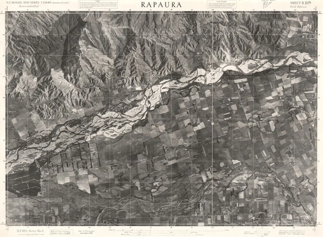 Rapaura / this mosaic compiled by N.Z. Aerial Mapping Ltd. for Lands and Survey Dept., N.Z.