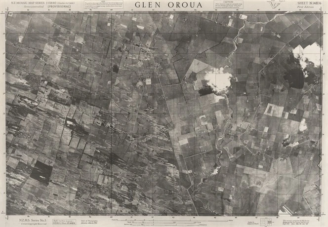 Glen Oroua / this mosaic compiled by N.Z. Aerial Mapping Ltd. for Lands and Survey Dept., N.Z.