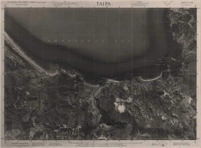 Taipa / this mosaic compiled by N.Z. Aerial Mapping Ltd. for Lands and Survey Dept., N.Z.